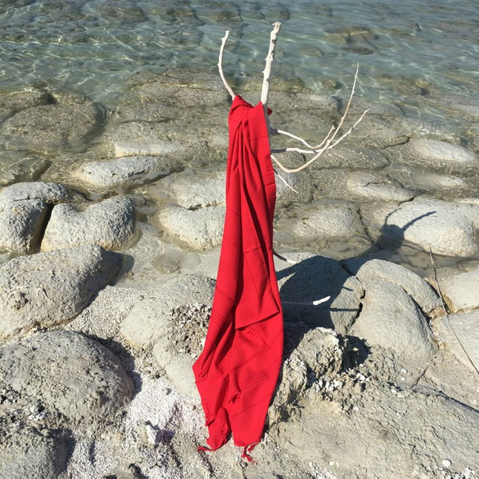 Mijölnir Toalla de Playa Fouta 100% Algodón Roja 95 x 175 cm